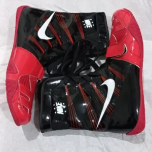 Nike Hyper MP Boxing Shoes Black and Red